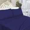 Twin Size 4 Pieces Bed Sheet Set-Navy