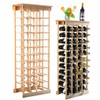 Wooden Wine Holder Bottle Rack for 44 Bottles