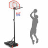 Adjustable Basketball Hoop System Stand with Wheels