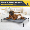 Large Indoor Outdoor Camping Steel Frame Elevated Pet Cot Mat