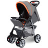 Foldable Baby Kids Travel Stroller Newborn Infant Buggy Pushchair Child 3 color-Gray