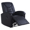 Ergonomic Massage Sofa Chair Electric Vibrating Recliner Lounge w/Control-Black