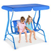 Outdoor Kids Patio Swing Bench with Canopy 2 Seats