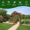 Garden Archway Arch Lattice Trellis Pergola for Climbing Plants and Outdoor Wedding Bridal Decor