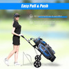 Folding 2 Wheels Push Pull Golf Cart Trolley with Scoreboard