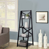 4-Tier Leaning Free Standing Ladder Shelf Bookcase