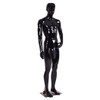 Black/White Plastic Male Display Mannequin-Black