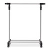 Adjustable Rolling Garment Rack Closet Organizer