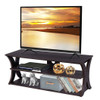 3-Tier TV Stand Storage Console with Storage Shelves