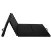 4 Feet x 10 Feet Thick Folding Panel Gymnastics Mat-Black