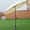 9ft Height Adjustable Outdoor Patio Umbrella-Beige