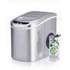 Mini Portable Compact Electric Ice Maker Machine-Silver