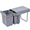 10.5 gal 3 Compartment Pull Out Recycling Waste Bin