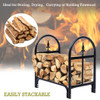 2 Feet Outdoor Heavy Duty Steel Firewood Storage Holder