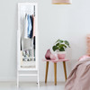 Freestanding Mirrored Jewelry Armoire Cabinet with Lights
