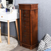 Wood Armoire Storage Chest Box Stand Jewelry Cabinet