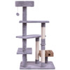 Tower Condo Bed Scratch Post Cat Tree Play House-Gray