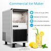 Freestanding Stainless Steel Commercial Ice Maker