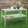 Aluminum Workbench Greenhouse Prepare Work Potting Table