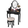 Vanity Makeup Table Set Bedroom Furniture with Padded Stool