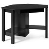 Wooden Study Computer Corner Desk with Drawer-Black