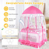 Portable Baby Playpen Crib Cradle with Carring Bag-Pink