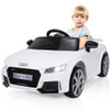 12V Audi TT RS Electric Remote Control MP3 Kids Riding Car-White