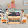 Kids Table and Chair Set with Storage Boxes