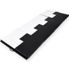 4 x 10 Feet Gymnastics Mat Folding Portable Exercise Aerobics Exercise Mat-Black & White