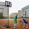 Height Adjustable Portable Shatterproof Backboard Basketball Hoop