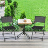 Set of 4 Outdoor Camping Deck Garden Folding Chairs