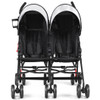 Foldable Twin Baby Double Stroller Ultralight Umbrella Kids Stroller-Black
