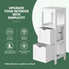 Bathroom Multifunctional Storage Floor Cabinet with 2 Drawers