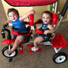 4 In 1 Twins Kids Baby Stroller Safety Double Rotatable Seat-Red