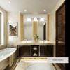 3-Light LED Bath Vanity Light with Alabaster Glass Dimmable
