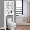 Bathroom Spacesaver Over the Toilet Door Storage Cabinet