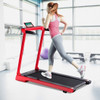 2.25Hp Folding Electric Treadmill with LED Display-Red