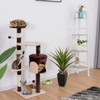 43" Cat Tree Kitten Activity Tower with Scratching Posts-Coffee