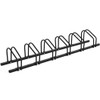 6 Bike Parking Garage Storage Bicycle Stand-Black