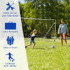 Outdoor Sports Weatherproof Steel Football Goal Net-12' x 6'