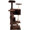 52" Cat Scratching Post and Ladder Kitten Tower Tree -Coffee