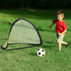 6/4/2.5 Feet Set of 2 Portable Pop-Up Soccer Goals Net-4'