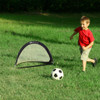 6/4/2.5 Feet Set of 2 Portable Pop-Up Soccer Goals Net-2.5'