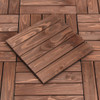 11 Pcs 12" x 12" Patio Fir Wood Pavers Interlocking Decking Flooring