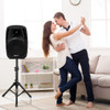 Dual 10 Inch 1600W Powered Mic Speaker Speakers