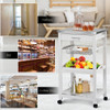 Rolling Kitchen Trolley Storage Basket And Drawers Cart