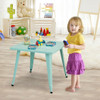 27'' Kids Square Steel Table Play Learn Activity Table-Blue