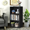 3 Open Shelf Bookcase Modern Storage Display Cabinet-Black