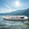 3-4 Persons Inflatable Fishing Boat With Oars and Air Pump-Blue