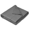 15 lbs Weighted Blankets with Glass Beads Light-Dark Gray